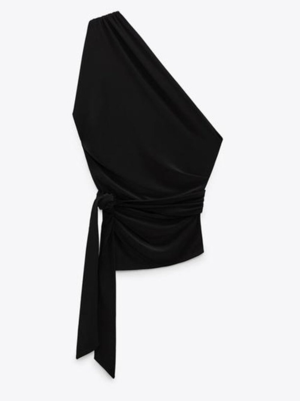 ZARA ASYMMETRIC TIE TOP